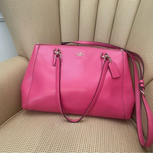 Coach Handbags - Coach Christie Pink Satchel - EUC